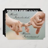 エンゲージメントフォトの招待状 セーブザデート (正面/裏面)