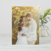 エンゲージメントフォトパーティー 招待状 (スタンド正面)