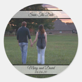 エンゲージメントフォト セーブザデート ラウンドシール
