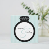 エンゲージメントリングのサプライズ招待状 招待状 (スタンド正面)