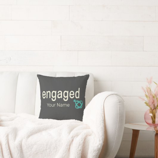 エンゲージメントリング カップル バチェラーパーティーまたは結婚式 クッション (ソファ)