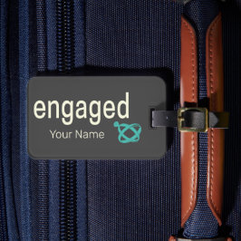 エンゲージメントリング カップル バチェラーパーティーまたは結婚式 ラゲッジタグ