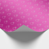 エンゲージメントリング 結婚 ハッピーピンク ラッピングペーパー (角)
