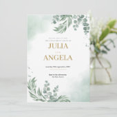 エンゲージメント招待状テンプレート 招待状 (スタンド正面)