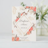 エンゲージメント招待状テンプレート 招待状 (スタンド正面)