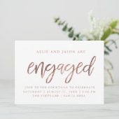 エンゲージメント招待状 | 偽の箔押し 招待状 (スタンド正面)