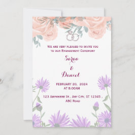 エンゲージメント招待状 招待状