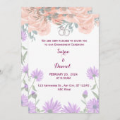 エンゲージメント招待状 招待状 (正面/裏面)