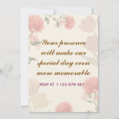 エンゲージメント招待状 招待状 (裏面)