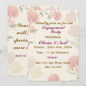 エンゲージメント招待状 招待状 (正面/裏面)