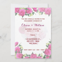 エンゲージメント招待状 招待状