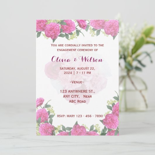 エンゲージメント招待状 招待状 (スタンド正面)