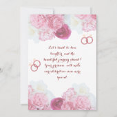 エンゲージメント招待状 招待状 (裏面)