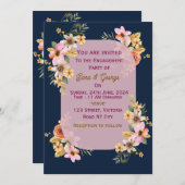 エンゲージメント招待状 招待状 (正面/裏面)