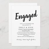 エンゲージメント招待状 招待状 (正面/裏面)