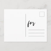 エンゲージメント発表のポストカード 案内ポストカード (裏面)