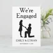 エンゲージメント発表カード 招待状 (スタンド正面)