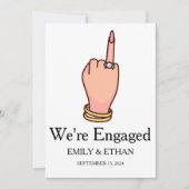 エンゲージメント発表カード 招待状 (正面)