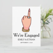 エンゲージメント発表カード 招待状 (スタンド正面)