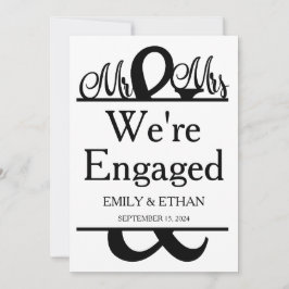 エンゲージメント発表カード 招待状