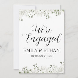 エンゲージメント発表カード 招待状