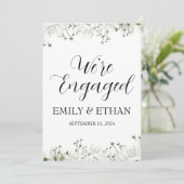 エンゲージメント発表カード 招待状 (スタンド正面)