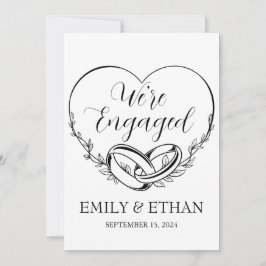 エンゲージメント発表カード 招待状