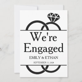 エンゲージメント発表カード 招待状