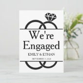 エンゲージメント発表カード 招待状 (スタンド正面)