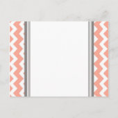 エンゲージメント発表ポストカード コーラル グレー 案内ポストカード (裏面)