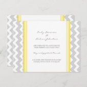 エンゲージメント発表ポストカード レモン グレー 案内ポストカード (正面/裏面)