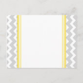 エンゲージメント発表ポストカード レモン グレー 案内ポストカード (裏面)