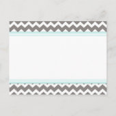 エンゲージメント発表 フォトポストカード ブルー グレー 案内ポストカード (裏面)