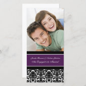 エンゲージメント発表 フォト カード 梅 錦 (正面/裏面)