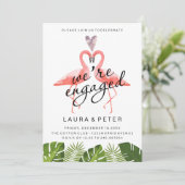 エンゲージメント発表 | フラミンゴのトロピカルリーフ 招待状 (スタンド正面)