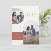 エンゲージメント発表 ホリデー 喜び ゴールド シーズンカード (スタンド正面)