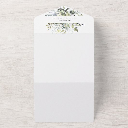 エンゲージメント発表＆日程保存 オールインワン招待状 (外側)