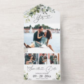 エンゲージメント発表＆日程保存 オールインワン招待状 (内側)