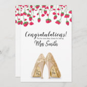 エンゲージメント お祝い カード (正面/裏面)