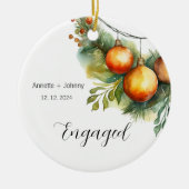 エンゲージメント オーナメント, 結婚約束 オーナメント, ウェディング セラミックオーナメント (正面)