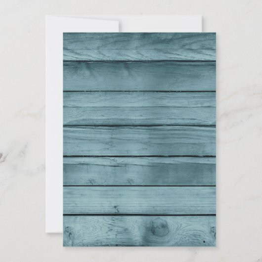 エンゲージメント カップル シャワー 海 灯台 招待状 (裏面)