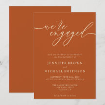 エンゲージメント シンプル テラコッタ