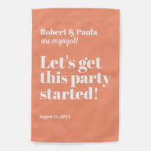 エンゲージメント セレブレーション アウトドア フラッグ