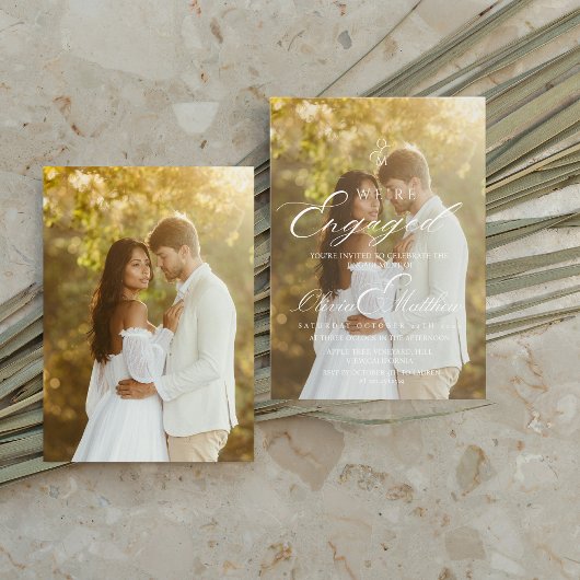 エンゲージメント フォト パーティー 招待状