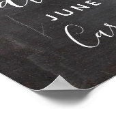 エンゲージメント フォト プロップ 黒板 保存日付 ポスター (角)