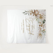 エンゲージメント | ボヘミアンスタイルのエンゲージメントパーティー タペストリー (正面(横))