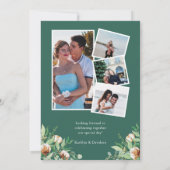 エンゲージメント ユーカリ フラワー シンプル エンゲージメント 招待状 (裏面)