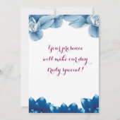 エンゲージメント 招待状 (裏面)