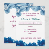 エンゲージメント 招待状 (正面/裏面)