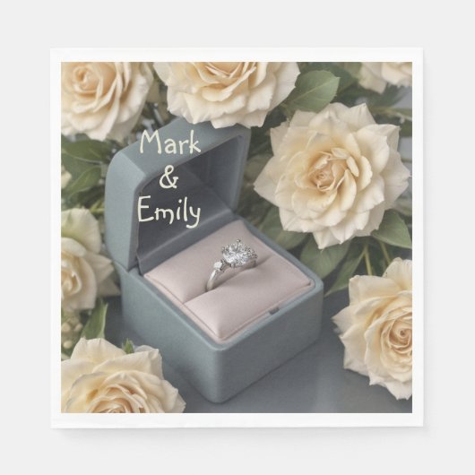 エンゲージリング スタンダードランチョンナプキン (正面)